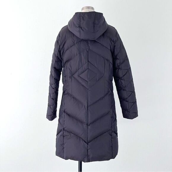 Larry Levine Quilted Puffer Down Long Coat Hooded Jacket - Picture 4 of 11